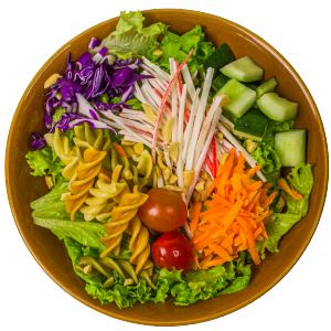 Rainbow Kani Salad