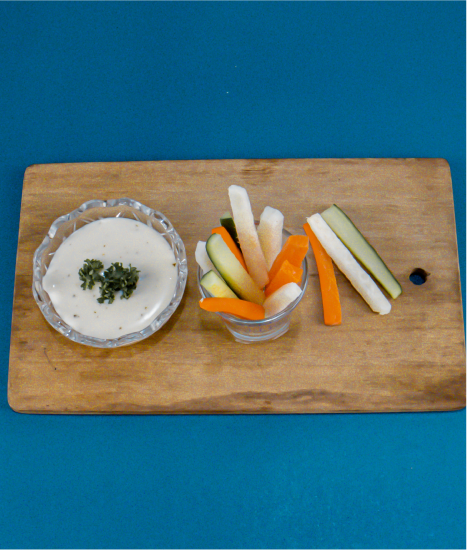 Vegetable Sticks w/ Ranch Dressing - lunchboxdiet.com.ph
