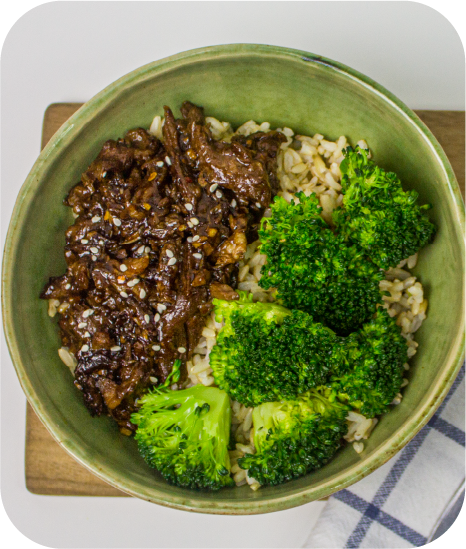 Mongolian Beef and Broccoli Rice Bowl - lunchboxdiet.com.ph